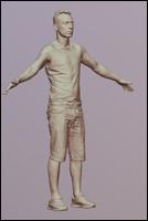 Man 3D scan of body 01